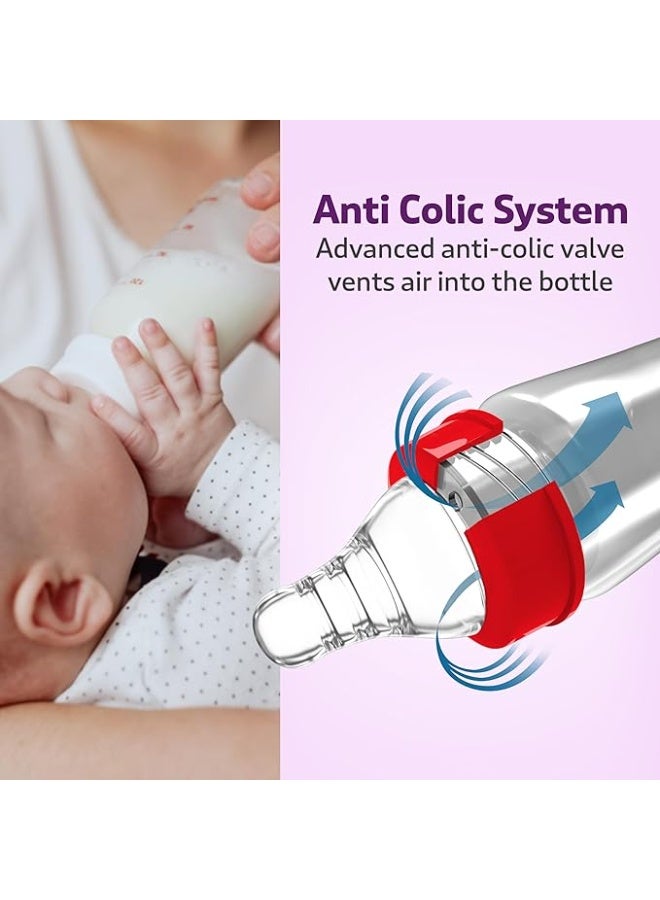 LuvLap Anti-Colic Wide Neck Natura Flo Baby Plastic Feeding Bottle, 150Ml (Pack of 2), New Born/Infants/Toddler Upto 3 Years, BPA Free - Image 4